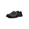 Slipper TOMMY HILFIGER "HILFIGER COMFORT LWT LTH LOAFER", Herren, Gr. 44, schwarz, Nappaleder, klassisch, Schuhe, Abendschuh, Loafer, Businessschuh mit abgesteppter Naht
