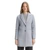 Wollmantel TOM TAILOR DENIM, Damen, Gr. L (40), cement grau mélange, Web, Obermaterial: 80% Polyester, 20% Wolle. Futter: 100% Polyester, meliert, casual, slim fit ca. Mitte Oberschenkel, Langarm gerader Abschluss, Mäntel, mit Taschen