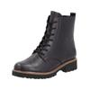 Schnürstiefelette REMONTE "Remonte Stiefelette Glattleder", Damen, Gr. 42, schwarz, Glattleder, casual, Schuhe