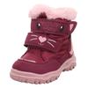 Winterboots SUPERFIT "HUSKY WMS: Mittel", Kinder, Gr. 27, bunt (dunkelrot, rosa), Polyester, Textil, casual, Schuhe, Snowboots mit wasserdichtem GORE TEX, Größenschablone zum Download