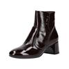 Stiefelette NERO GIARDINI "Nero Giardini Stiefelette Leder", Damen, Gr. 38, rot (weinrot), Leder, casual, Schuhe