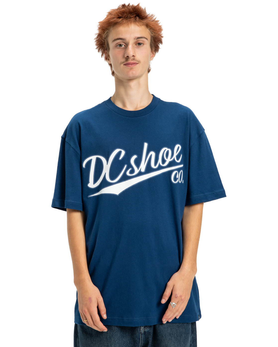 T-Shirt DC SHOES "Substitute", Herren, Gr. M, blau (estate blau), 75% Baumwolle, 25% Baumwolle, Shirts T-Shirt