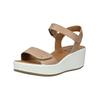 Keilsandalette IGI & CO "IGI & CO Sandalen Leder", Damen, Gr. 40, beige (beige, weiß), Leder, casual, Schuhe