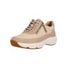 Sneaker CLARKS "Tivoli", Damen, Gr. 40, beige, Leder, klassisch, Schuhe, im leichten Design mit praktischem Reißverschluss