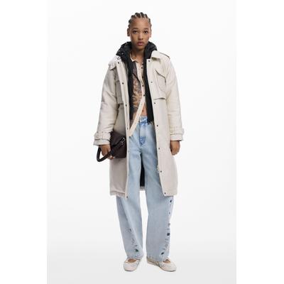 Light long padded jacket