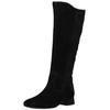 Stiefel GABOR "Gabor Stiefel Veloursleder/Microfaser", Damen, Gr. 40, schwarz, Veloursleder, Microfaser, casual, Schuhe