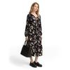 Wickelkleid TOM TAILOR, Damen, Gr. 34, N-Gr, blurry animal design, Web, Obermaterial: 100% Viskose, bedruckt, casual, regular fit wadenlang, V-Ausschnitt, Langarm elastischer Bund, Kleider, mit Muster