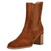 Stiefelette HÖGL "Högl Stiefelette Veloursleder", Damen, Gr. 40, nut, Veloursleder, casual, Schuhe