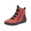 Sneaker REMONTE "Remonte Sneaker Glattleder", Damen, Gr. 37, rot (rot, schwarz), Glattleder, casual, Schuhe
