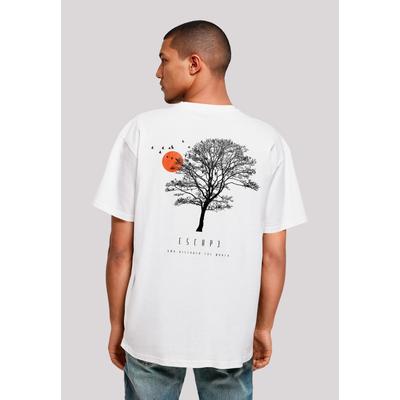 T-Shirt F4NT4STIC "Oversize Escape Discover the World Tree Birds", Herren, Gr. 4XL, weiß, Obermaterial: 100% Baumwolle, casual, oversize, Rundhals, Kurzarm ohne Bündchen, Shirts, Premium Qualität, ESCAPE Collection Image