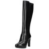 High-Heel-Stiefel NERO GIARDINI "Nero Giardini Stiefel Leder", Damen, Gr. 38, schwarz, Leder, casual, Schuhe