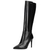 High-Heel-Stiefel NERO GIARDINI "Nero Giardini Stiefel Leder", Damen, Gr. 40, schwarz, Leder, casual, Schuhe