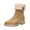 Stiefelette GABOR COMFORT "Gabor Comfort Stiefelette Veloursleder/Textil", Damen, Gr. 39, braun (hellbraun), Veloursleder, Textil, casual, Schuhe