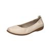 Ballerina JOSEF SEIBEL "Josef Seibel Ballerinas Leder", Damen, Gr. 40, beige, Leder, casual, Schuhe