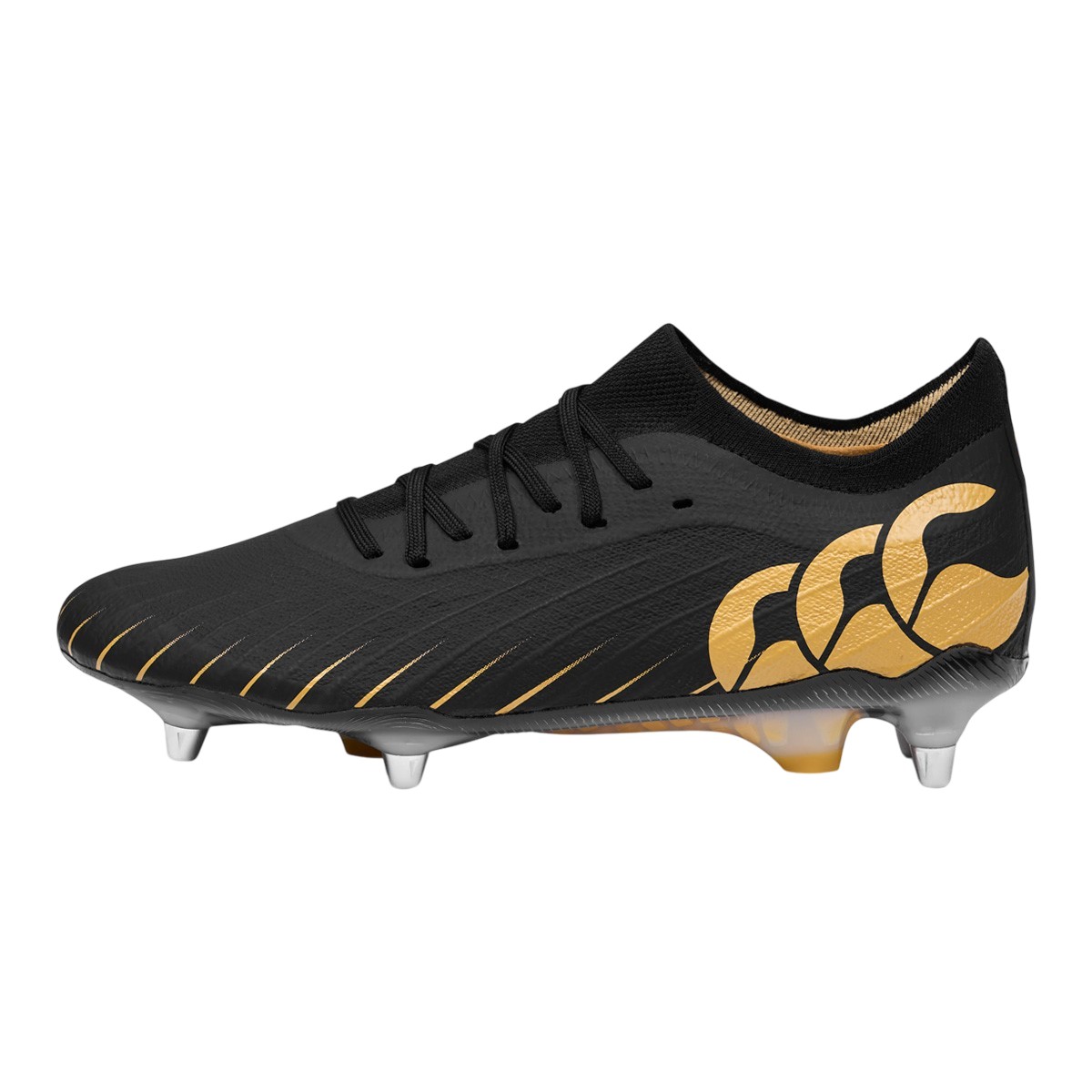 Canterbury - Herren Fußballschuhe für weichen Boden "Speed Falcon Team" (Schwarz/Gold)