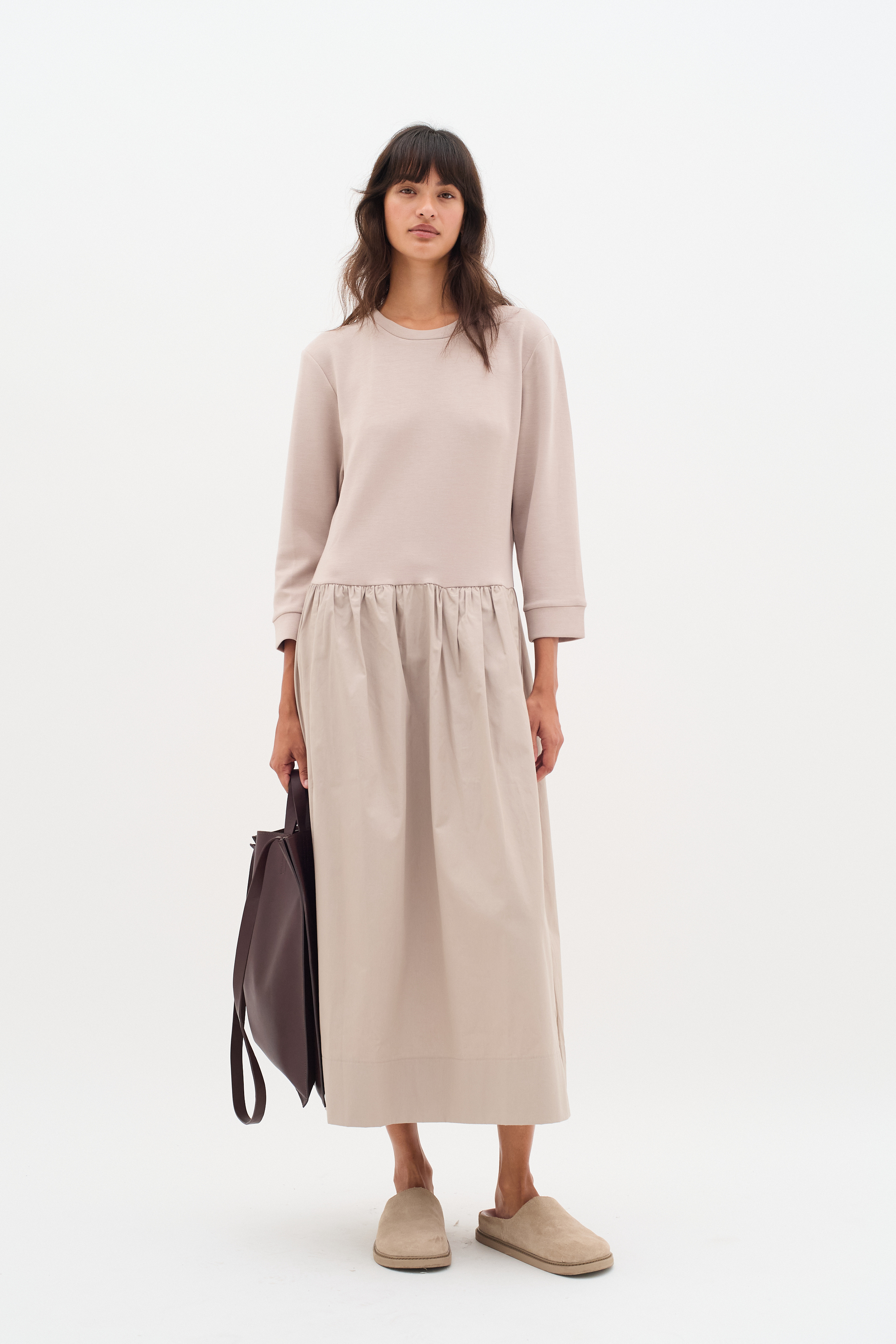 Jerseykleid Relaxed fit Clay beige L