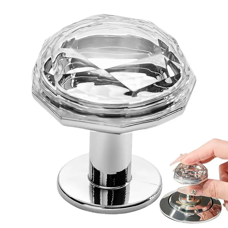 WC-Spülknopf, WC-Spülknopf, zum Drücken von Strassmustern, WC-Wassertank, Knopfdrücker, Nagelschutz, Toilettenhelfer