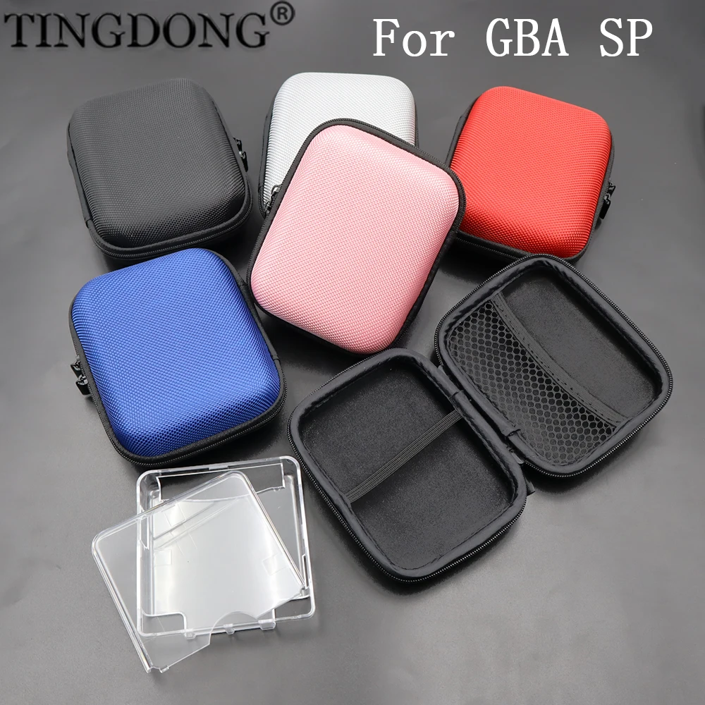 Für Game Boy Advance SP Transparente kristall box Harte Airform Airfoam Schutzhülle Spiel Tasche Tasche Box Fall Für GBA SP Image