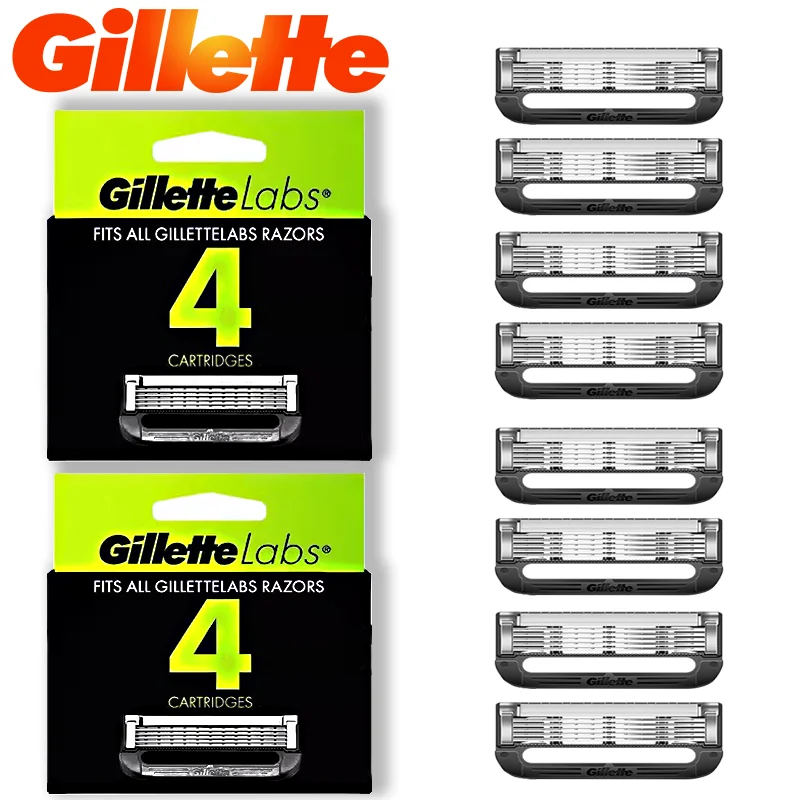 Für Gillette Labs Rasierklinge 4/8 Stück für Gillette Labs Beheizte Rasierklingen Gillette Labs Serie Scherkopf 5-lagige Rasierklinge Image