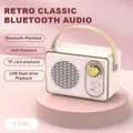 Radio Portable Wireless Speaker with TWS Music Cute Mini Speaker with FM Player Hifi Stereo TF USB Retro Bluetooth Speaker