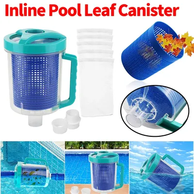 Inline Pool Leaf Canister Pool Leaf Catcher Trap Leaf Collector Pool Vacuum Filter Swimming Pool Accessories for W26705 Pentair
