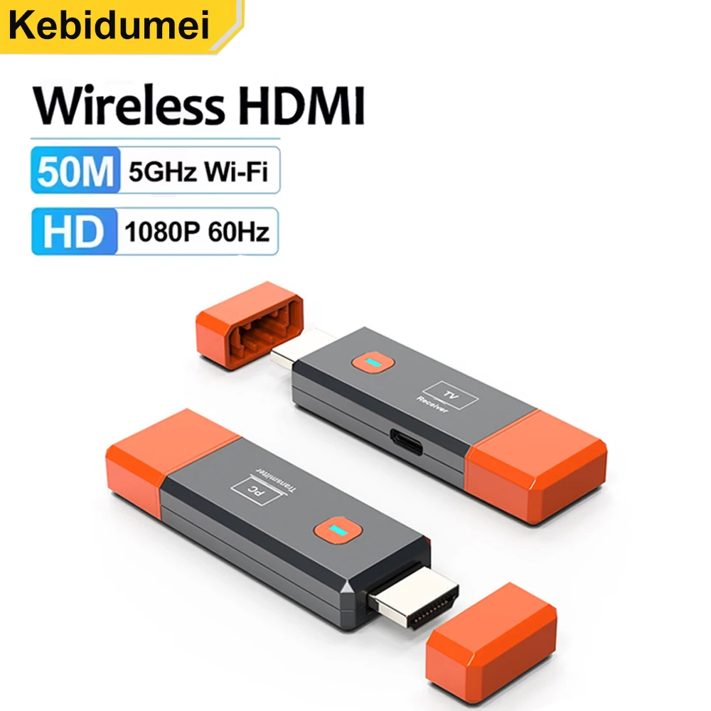 Kit di estensione trasmettitore e ricevitore video HDMI wireless Adattatore dongle TV Stick per PC Fotocamera Laptop per proiettore Monitor TV