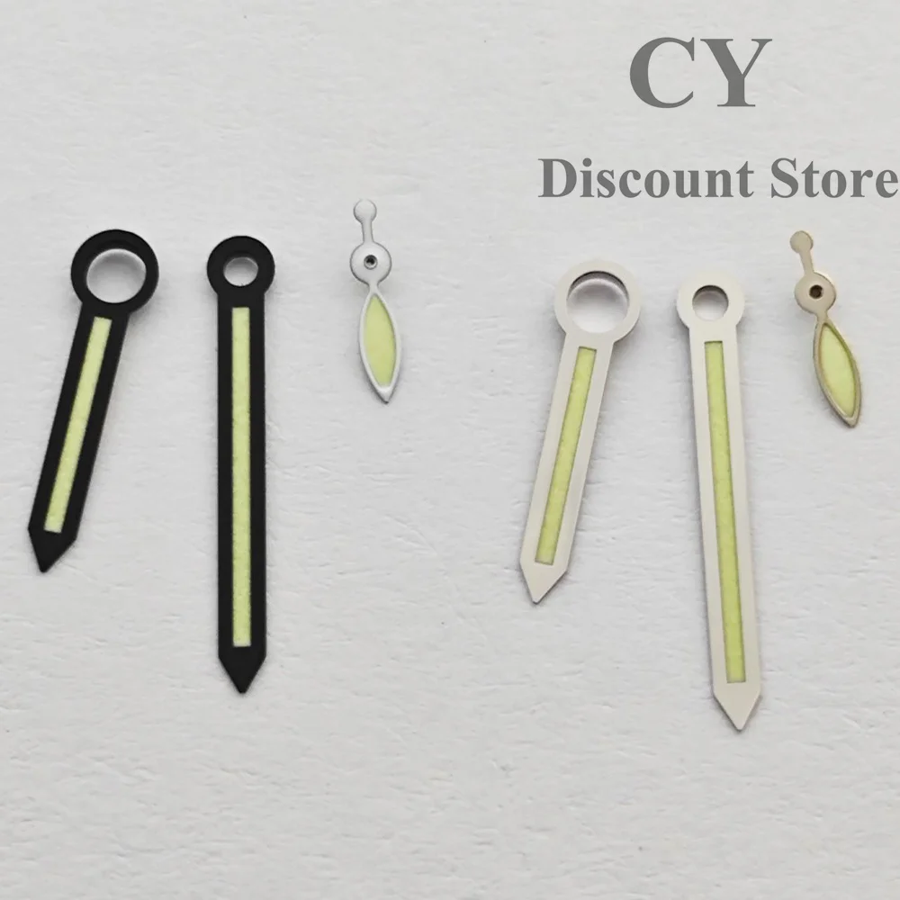 RICHUS ETA 6497 Uhrzeiger Weiß/Schwarz Uhrzeiger Grün Leuchtend Fit ETA 6497 6498 ST3600 3620 Uhrwerk Zubehör Teile Image