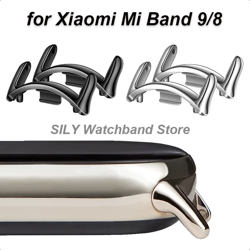 Für Xiaomi Mi Band 9/8 2PCS Adapter Armband Straps Anschlüsse 14mm Metall Stecker Link Befestigung Ersatz Uhr Adapter Image