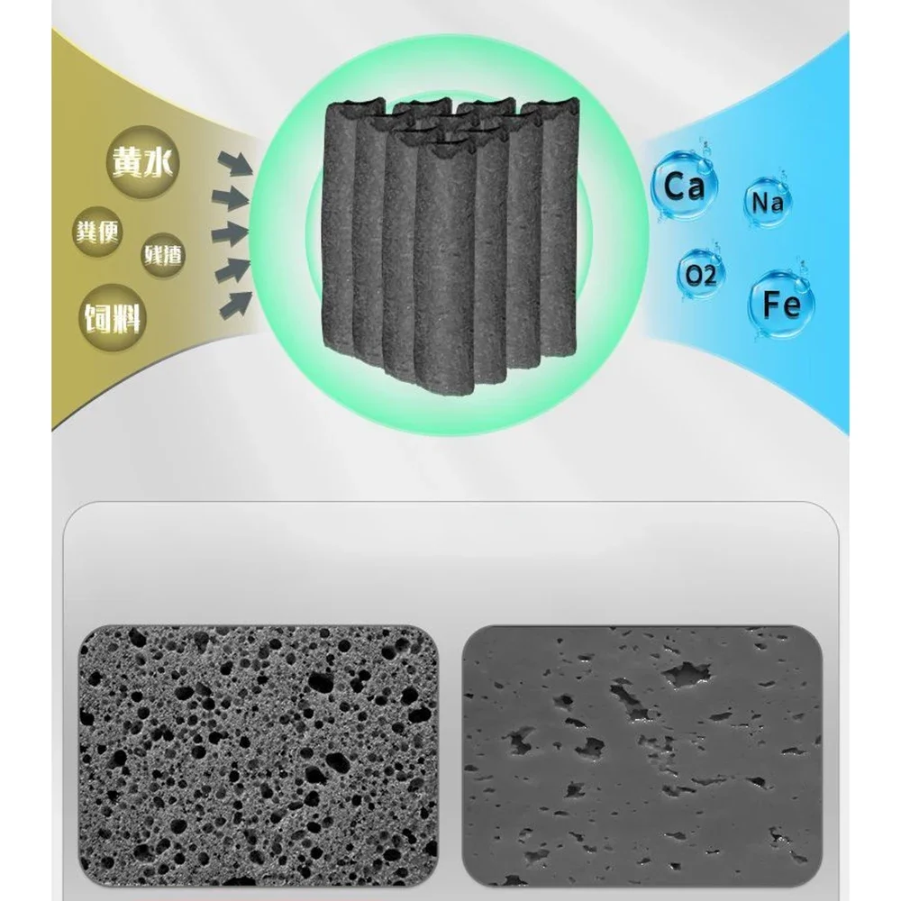 500g Aquarium Filter Aktivkohle Aquarium Biologische Aktivkohle mit Netzbeutel Aquarium Aquarium Filter Zubehör
