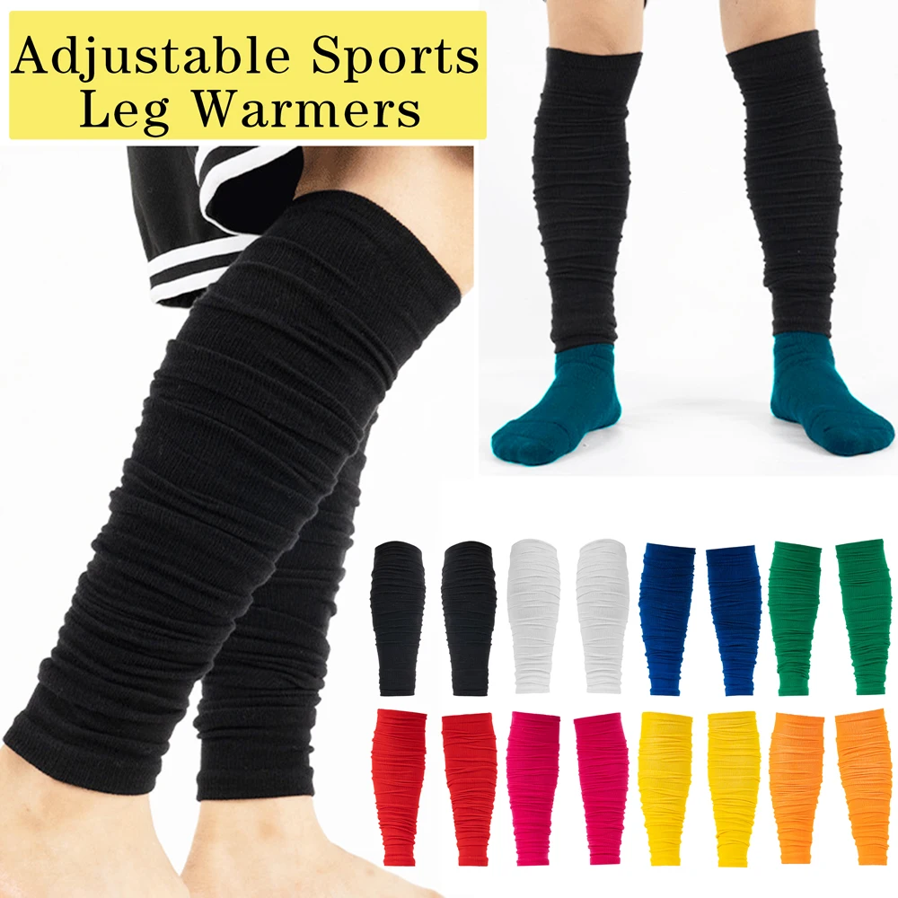 Extra lange umwandelbare Fußsocken, Sport-Beinwärmer, Rugby, Fußball, Laufen, Crew-Socken, komprimierende, feuchtigkeitsableitende Griffsocken Image