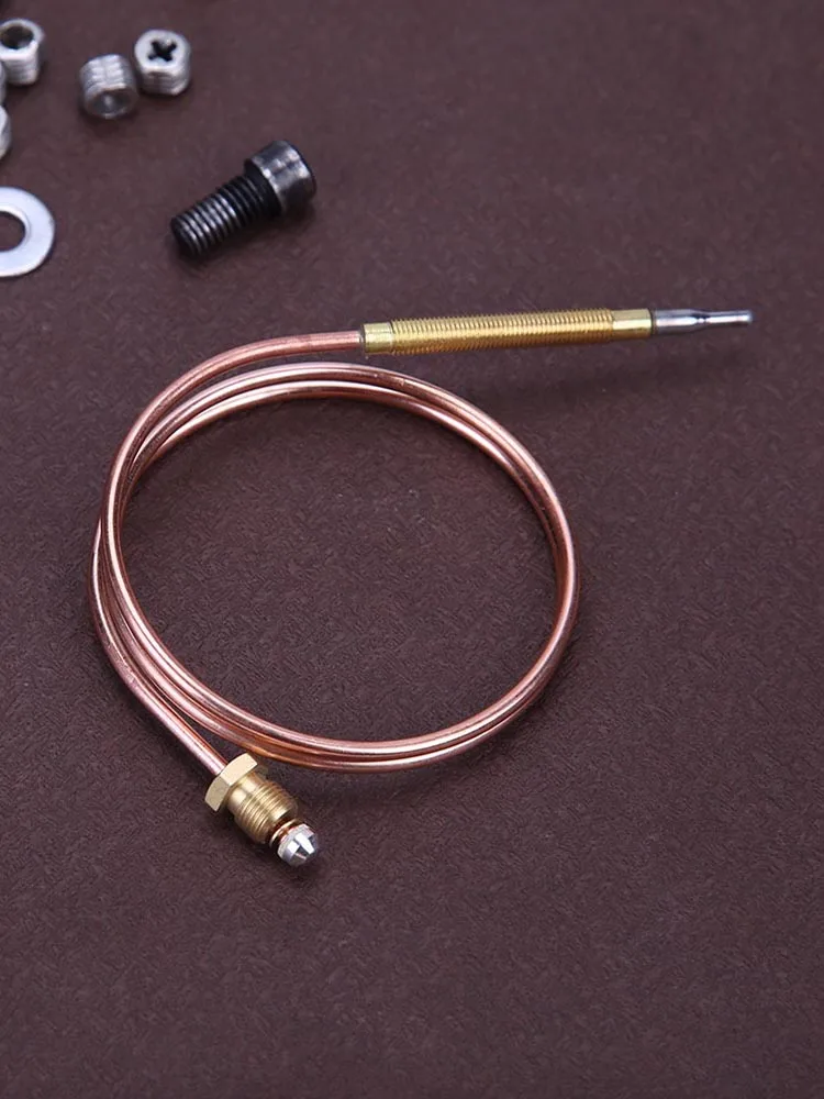 1–10 Satz Universal-Gas-Thermoelementventil, 60/120 cm, Kamin, ersetzt Thermoelement für Warmwasserboiler, Tee-Urne mit 5 festen Teilen Image