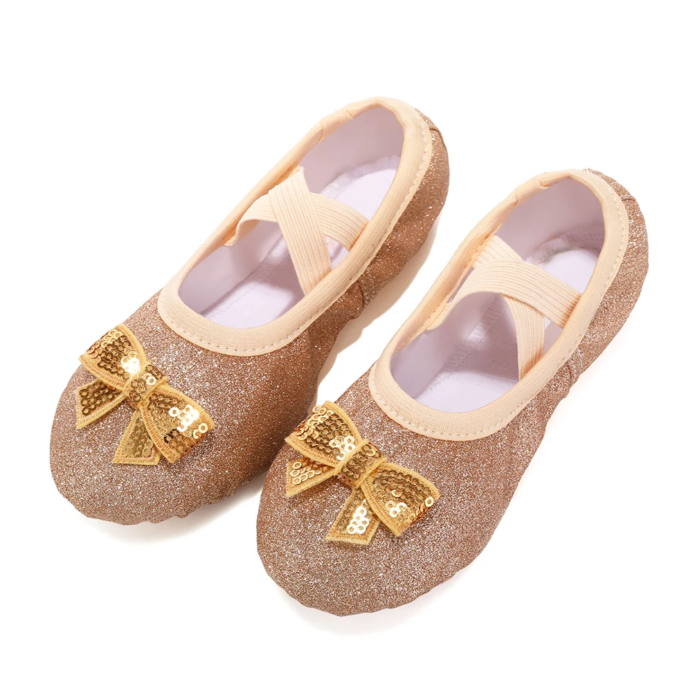 Mädchen Ballett Schuhe Frauen Kinder Kind Ballett Tanzen Schuhe Wohnungen Damen Ballett Tanz Hausschuhe Schuhe Salsa Training Schuhe Pailletten