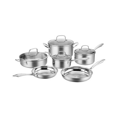 Cuisinart Stainless Steel Triply Pro 10Pc Cookware Set Ptp-10