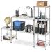 Whitmor, Inc Supreme Stacking Shelf w/ Basket Metal in Gray | 14 H x 15 W x 15 D in | Wayfair 6054-2364