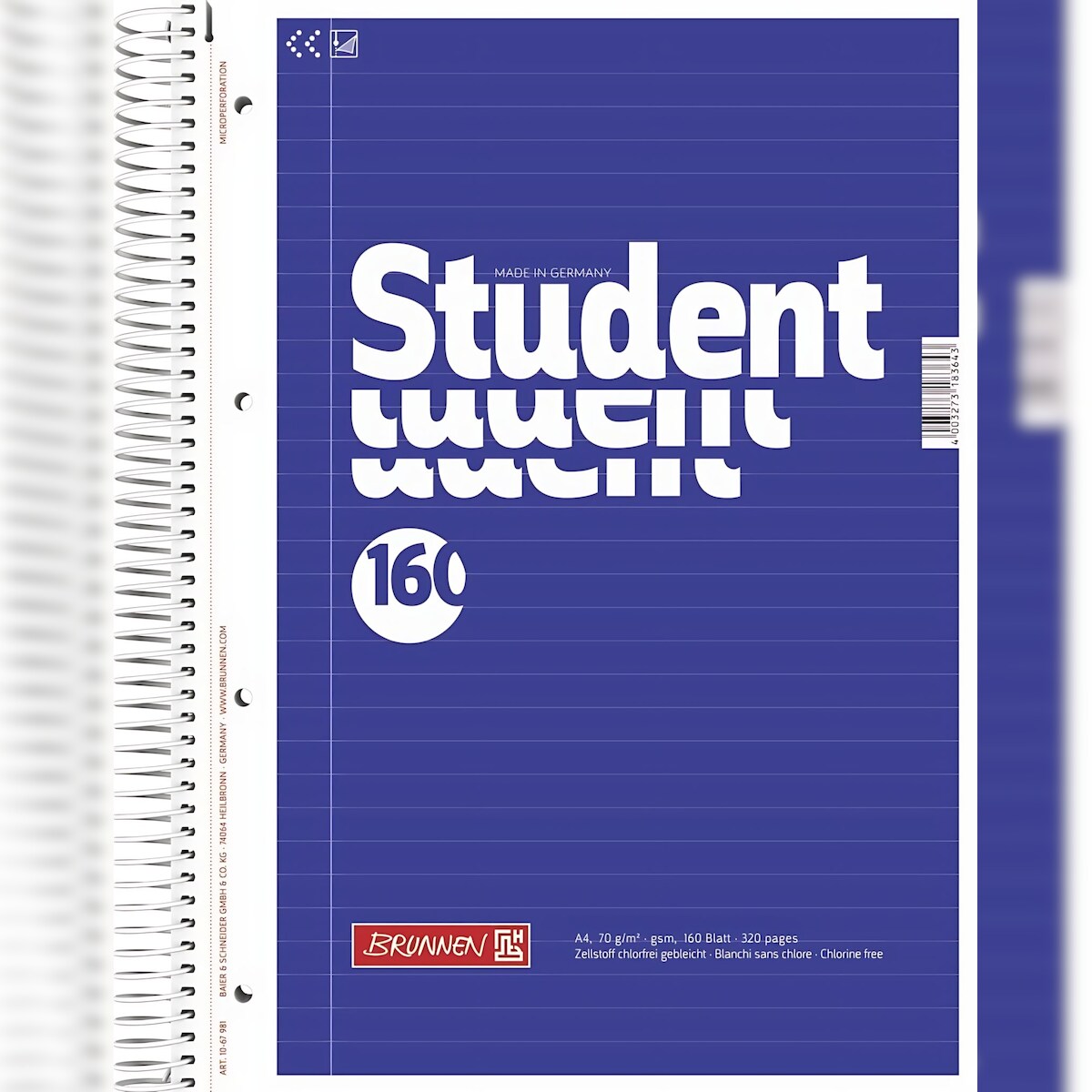 Notizblock / Collegeblock Student ( A4 liniert 70g/m? 160 Blatt .. Image