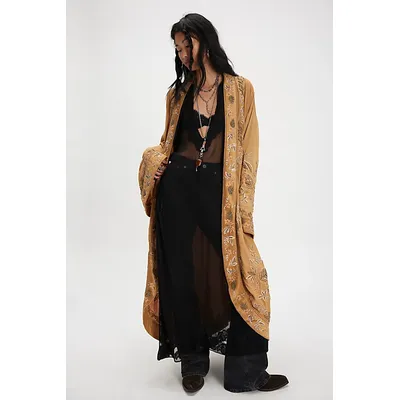 Star Daze Duster Jacket at Free People in Peach, Size: Small