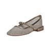 Riemchenballerina ALMA EN PENA "ALMA EN PENA Ballerinas Textil", Damen, Gr. 38, braun (bronze), Textil, casual, Schuhe