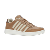 Sneaker K-SWISS "COURT PALISADES", Gr. 44, indian tan, snow weiß, crème brulee, soft silt, Leder, sportlich, Schuhe