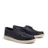 Bootsschuh TIMBERLAND "PORTOFINO PIER BOAT SHOE", Gr. 43, dunkelblau full grain, Leder, sportlich, Schuhe, aus Premium Timberland Leder