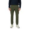 Cargohose S.OLIVER, Herren, Gr. 33, Länge 32, grün (dk olive), Web, Obermaterial: 98% Baumwolle, 2% Elasthan, unifarben, casual, normal lang, Hosen, mit Stretch und Viskose