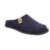 Pantoffel ROHDE "LUCCA-H", Herren, Gr. 47, blau (nachtblau), Filz, klassisch, Schuhe, mit herausnehmbarer Leder-Innensohle, Weite G