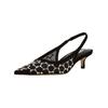 Slingpumps STEVE MADDEN "STEVE MADDEN Pumps Lederimitat/Textil", Damen, Gr. 39, schwarz, Lederimitat, Textil, elegant, Schuhe