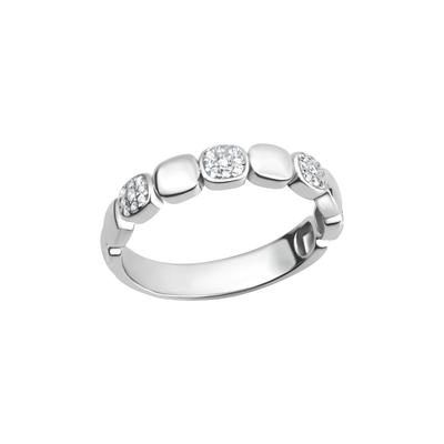 Fingerring VIVANCE "925 Sterling Silber rhodiniert Zirkonia" Gr. 62, weiß (weiß, weiß), Fingerringe, Damen, 062 (19,7), Silber 925 (Sterlingsilber) Image