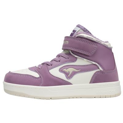 Sneaker KANGAROOS "K-CP RIM MID EV", Gr. 33, grape, beige, Synthetik, sportlich, Schuhe, wärmendes Innenfutter Image