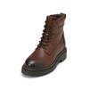 Stiefelette MARC O'POLO "mit Innenzipper", Damen, Gr. 42, braun (schwarz braun), Obermaterial: 100% Leder (Rind), unifarben, Schuhe
