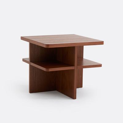 Caliste Bedside Table with Walnut Veneer