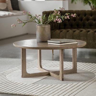 Fallon Smoked Oak Round Coffee Table
