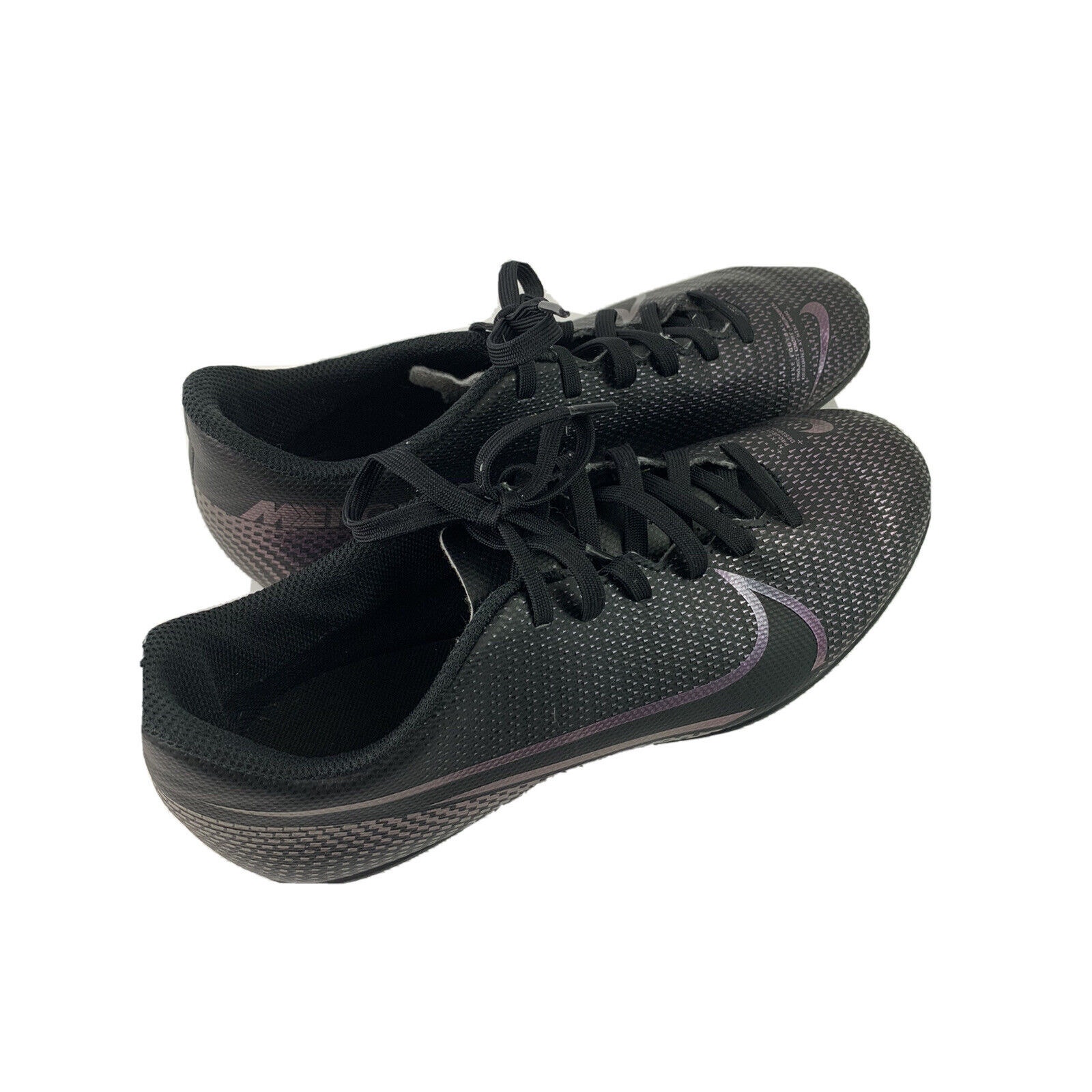 Nike Shoes | 7m Nike Football Mercurial Cleats At7968 Shoes Men's Black And Purple Metallic | Color: Black | Size: 7