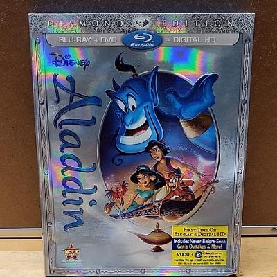 Disney Media | Aladdin Diamond Edition Blu-Ray Dvd Digital Hd | Color: Blue/Silver | Size: Os