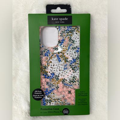 Kate Spade Cell Phones & Accessories | Kate Spade Protective Case For Iphone 16 Plus Mag Safe Flower Design | Color: Gold/White | Size: Iphone 16 Plus